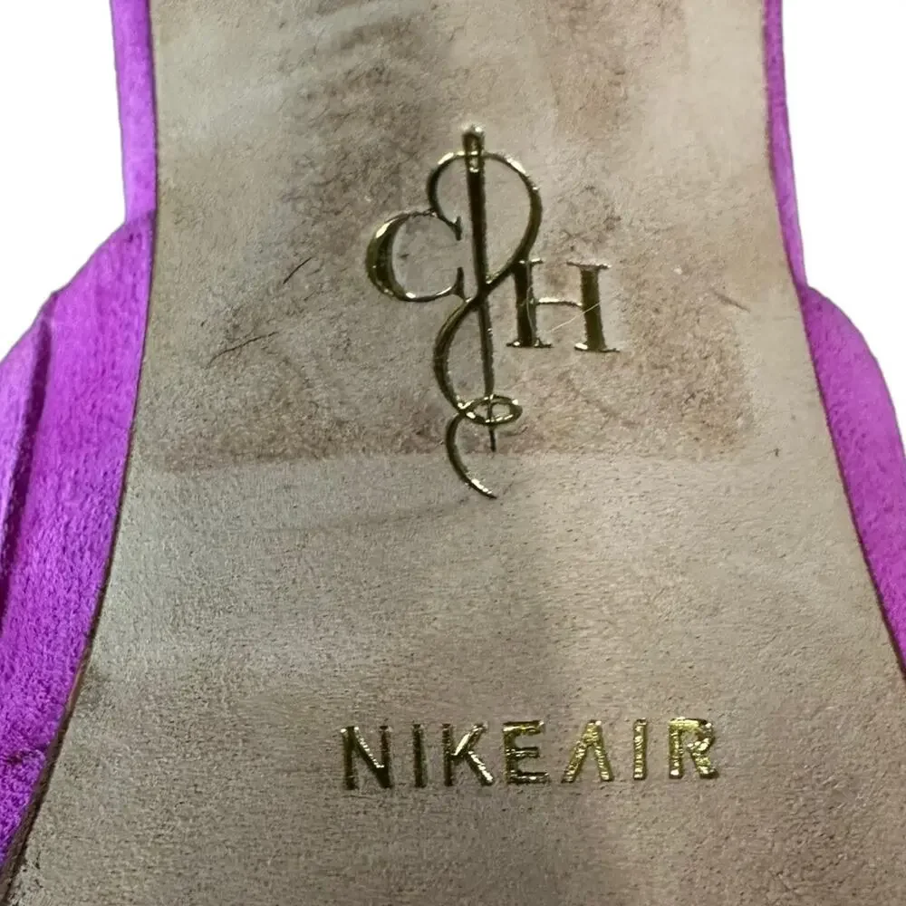 Cole Haan pink pixie suede‎ uppers special sole pink and olive green size 7.5 B - Picture 9 of 10